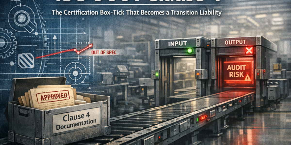 ISO 9001 Clause 4 review workflow for context, interested parties, and scope