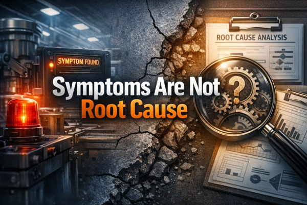 8D problem solving form showing root cause analysis fields for IATF 16949