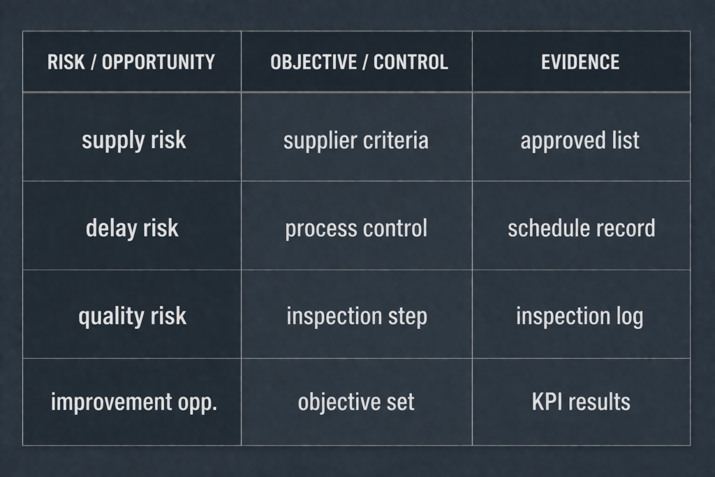 ISO 9001 clause 6.1